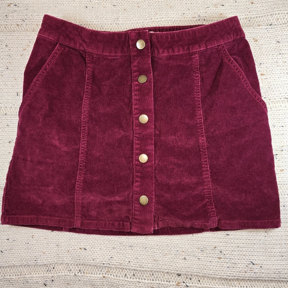 Altar'd State Red Mini Pencil Skirt for Casual Wear